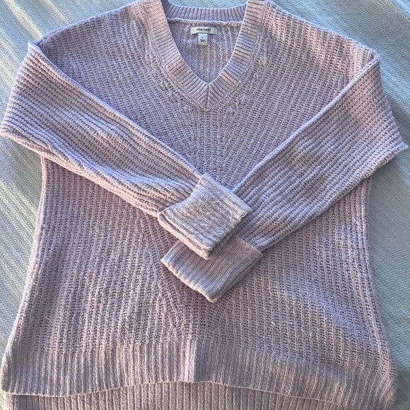 Nine West Lilac V-Neck Sweater for Women - Picture 2 of 3